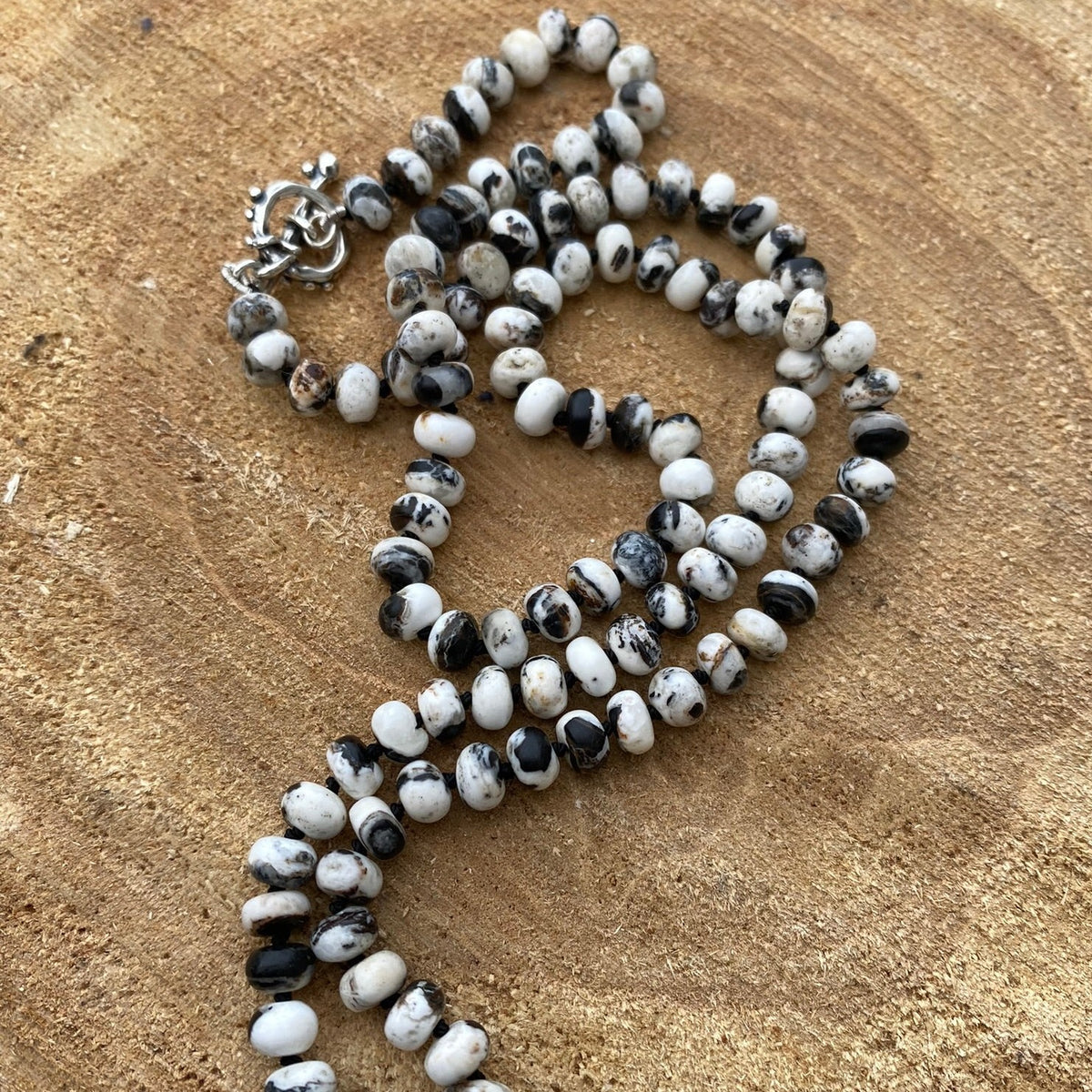 White Buffalo Beaded Necklace – Jitterbug and the Bead White Buffalo Beaded Necklace – Jitterbug and the Bead