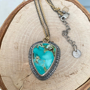 Treasure Mountain Turquoise Pendant Necklace