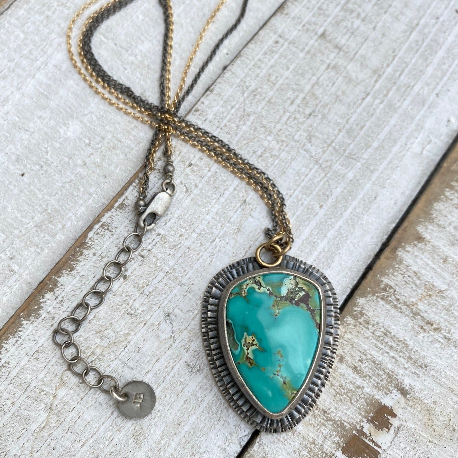 Treasure Mountain Turquoise Pendant Necklace