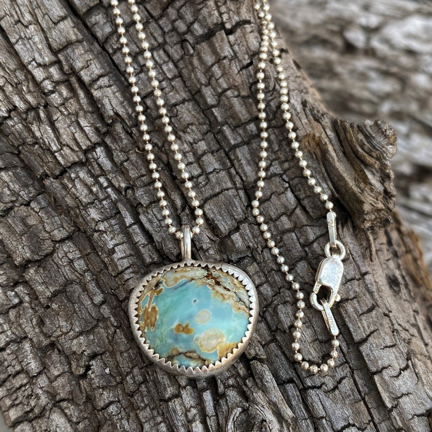 Seven Dwarfs Variscite Pendant Necklace