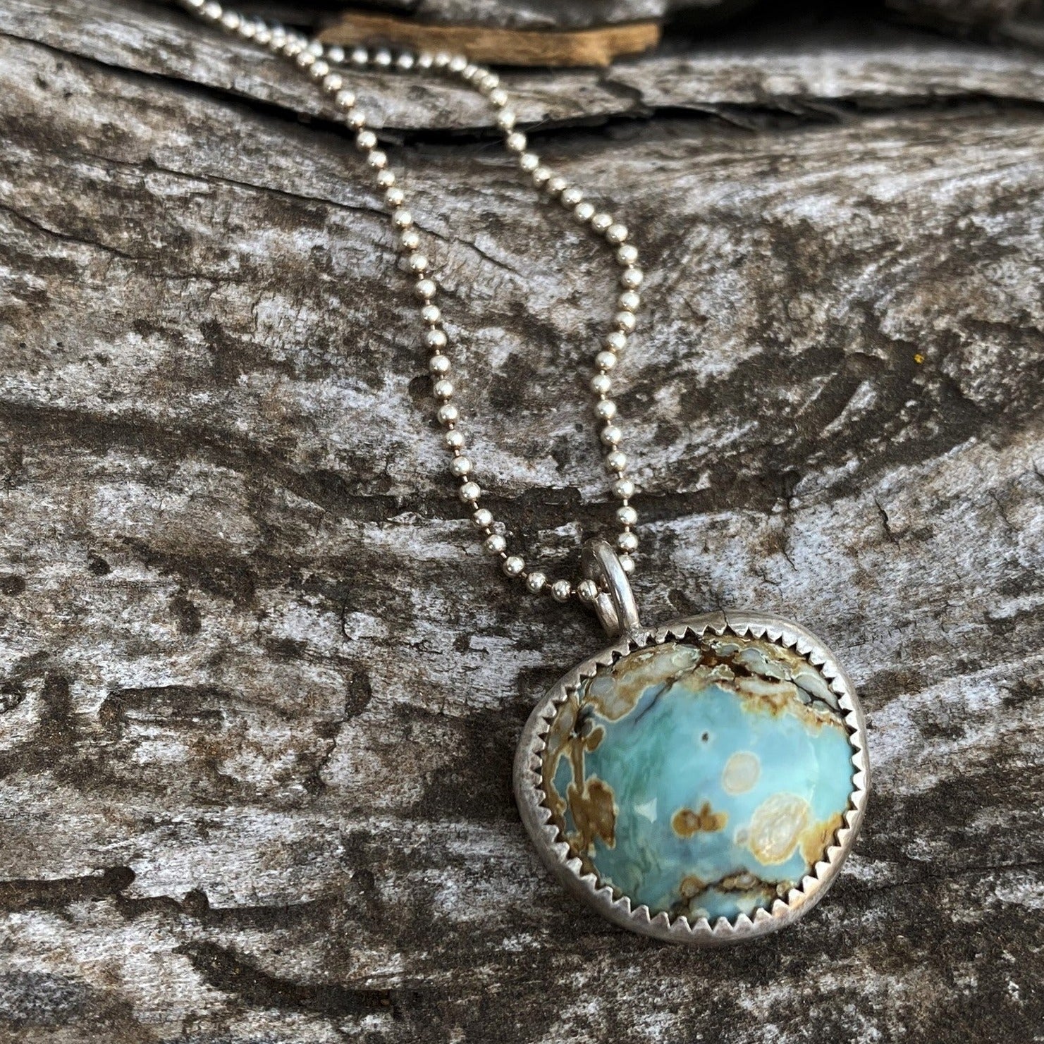 Seven Dwarfs Variscite Pendant Necklace