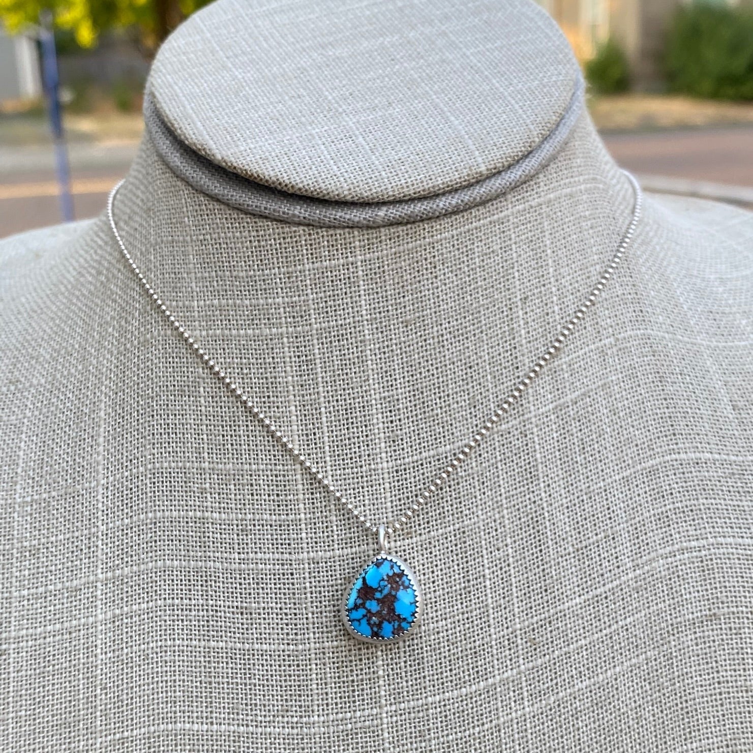 Golden Hills Turquoise Pendant Necklace