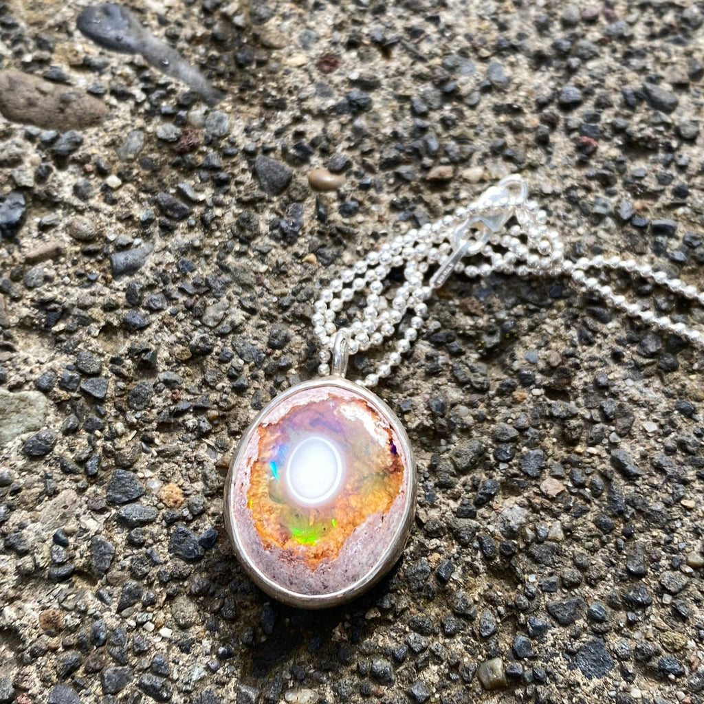 Mexican Cantera Opal Pendant Necklace