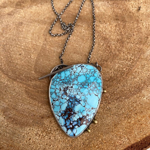 Golden Hill Turquoise Toggle Pendant Necklace