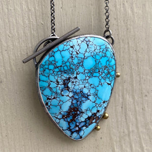 Golden Hill Turquoise Toggle Pendant Necklace