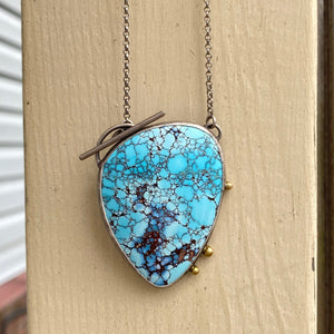 Golden Hill Turquoise Toggle Pendant Necklace