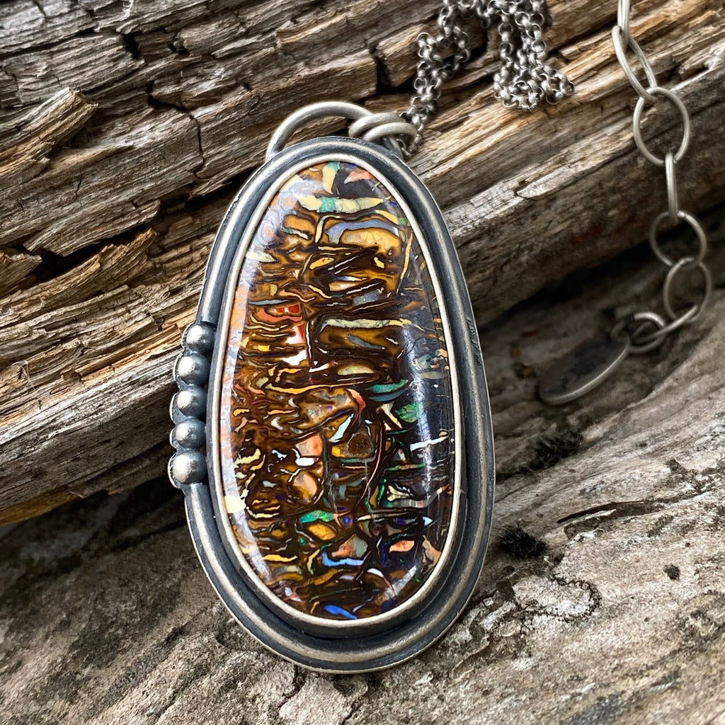 Koroit Boulder Opal Pendant Necklace