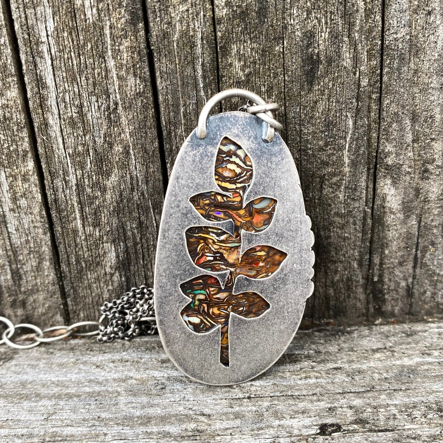 Koroit Boulder Opal Pendant Necklace