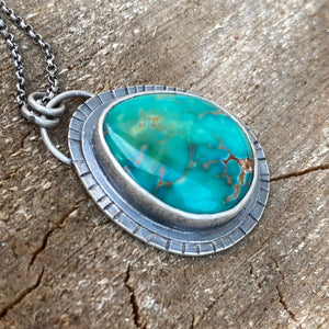 Pilot Mountain Turquoise Pendant Necklace
