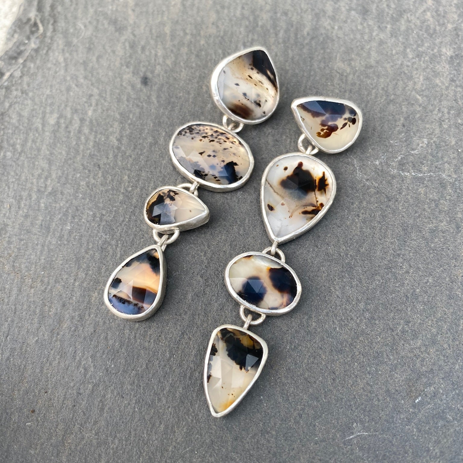 Montana Agate Duster Earrings