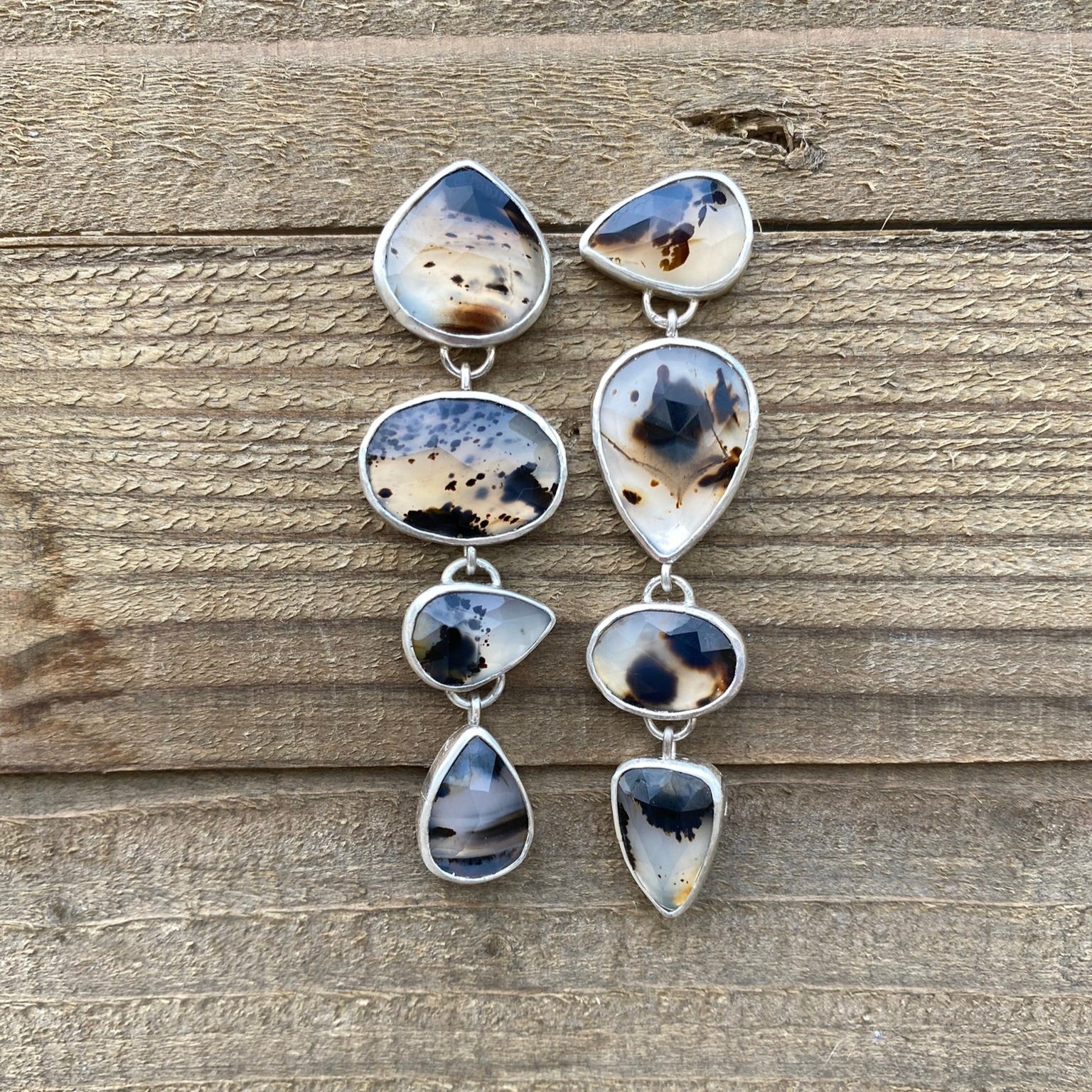 Montana Agate Duster Earrings