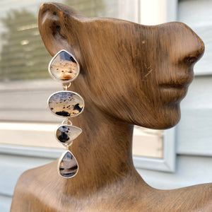 Montana Agate Duster Earrings