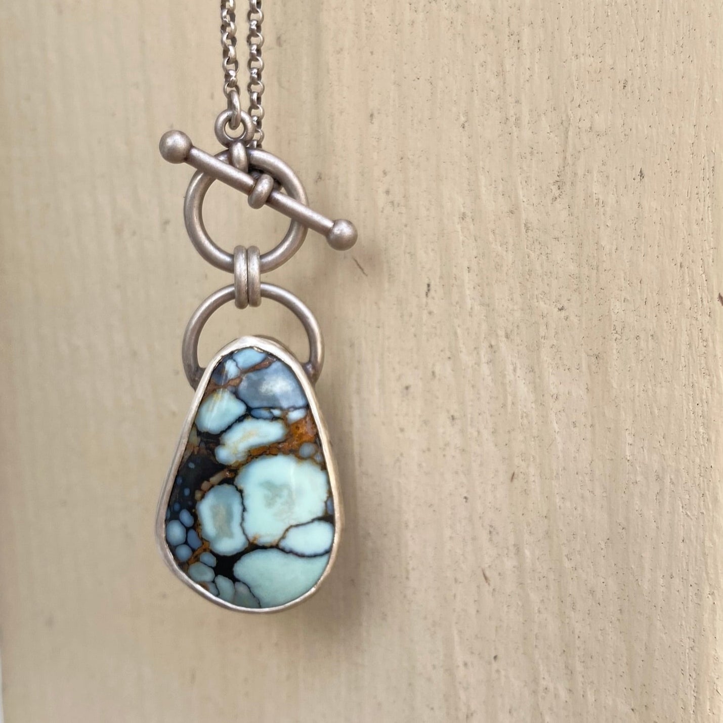 Seven Dwarfs Variscite Toggle Pendant Necklace
