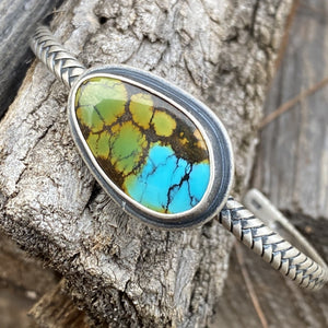 Bao Canyon Turquoise Braided Silver Cuff