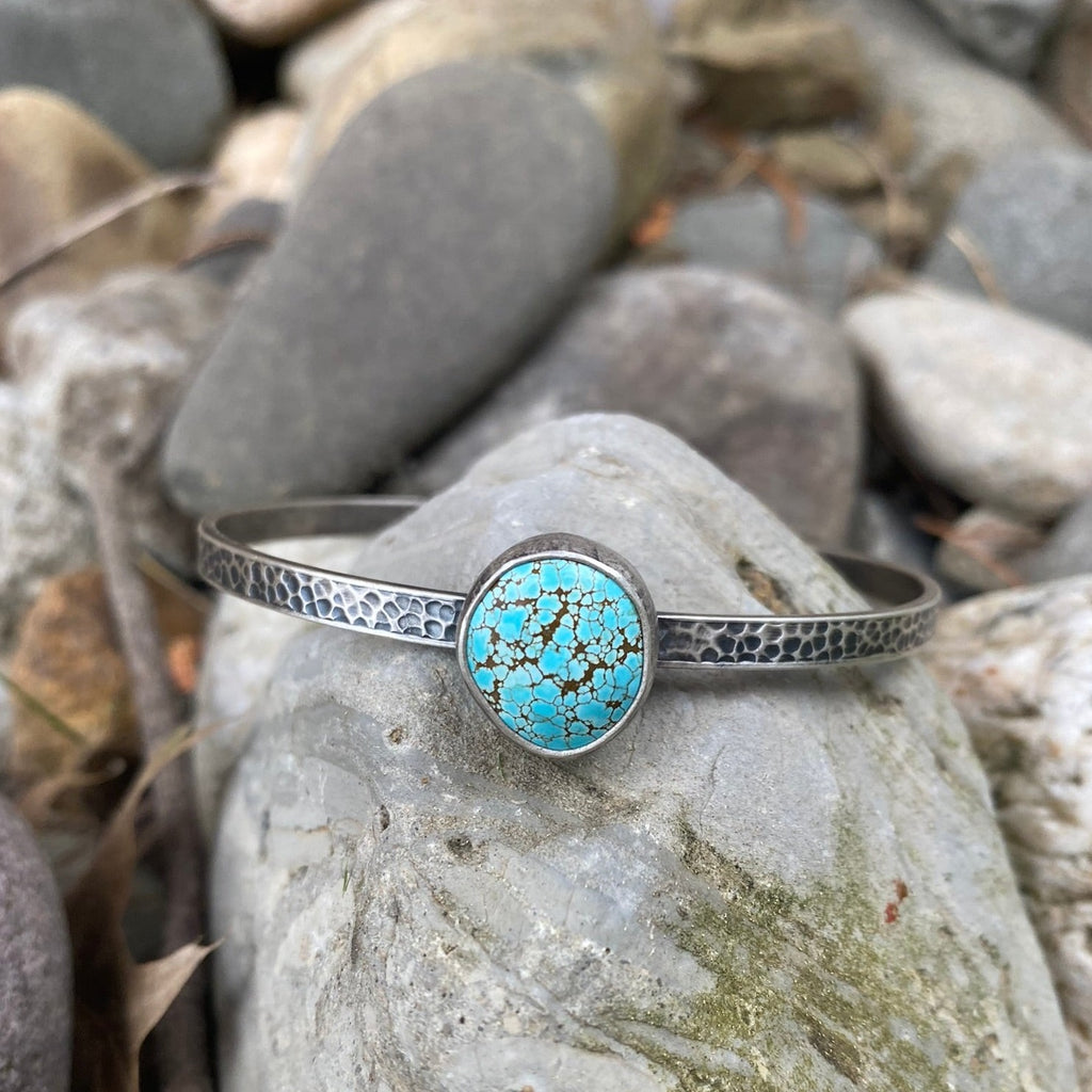 Golden Hill Spiderweb Turquoise Cuff